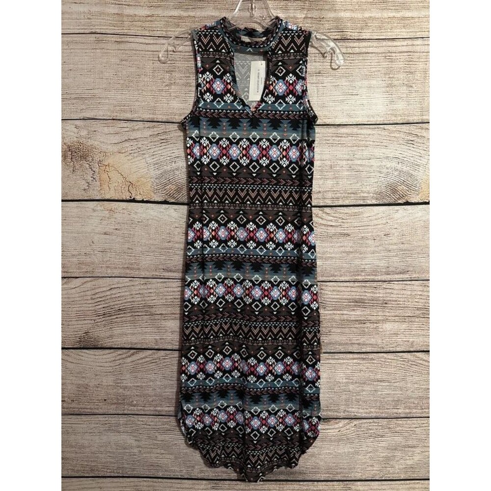 Juniors | NWT | Black Aztec Dress | Small